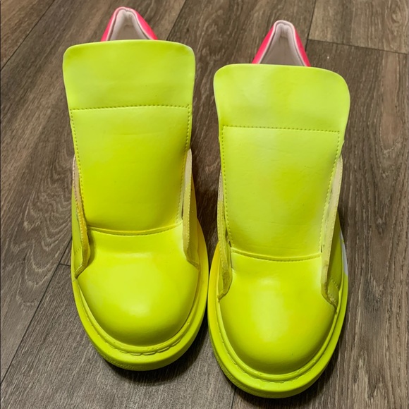 Chekich 254 Aloha Yellow-Pink Sneakers Unisex Graffiti Shoes 43/US 10 New - Picture 2 of 9